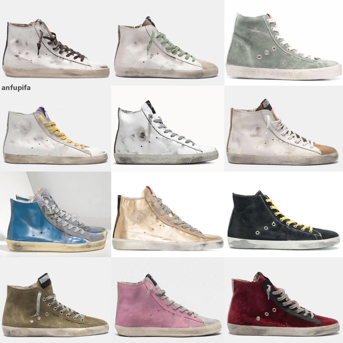 New release Francy star high top Sneakers Woman casual shoes luxury Italy brand boots shoes Sequin Classic White Do- Goldenity Gooseity AmL, Star26 
New release Francy star high top Sneakers Woman casual shoes luxury Italy brand boots shoes Sequin Classic White Do- Goldenity Gooseity AmL, Star26