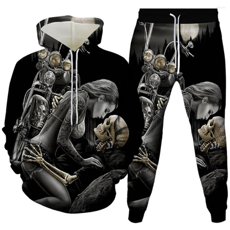 Men' Tracksuits -6XL Women Fashion Two Pieces Sets Punk Hip Hop Style Plus Size Skull Flower Motorbike Print Outfit Men Tracksuit Hoodies, As picture show
Men' Tracksuits -6XL Women Fashion Two Pieces Sets Punk Hip Hop Style Plus Size Skull Flower Motorbike Print Outfit Men Tracksuit Hoodies, As picture show