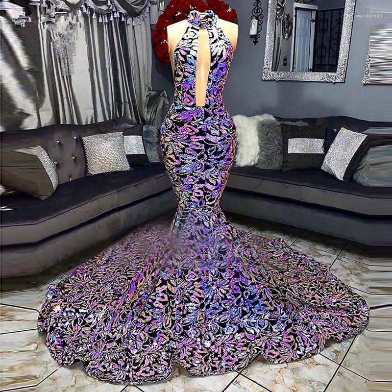 Party Dresses Open Back Mermaid Prom High Neck Sweep Strain Sleeveless Sparkly Sequined Formal Evening Gowns Dress, Purple
Party Dresses Open Back Mermaid Prom High Neck Sweep Strain Sleeveless Sparkly Sequined Formal Evening Gowns Dress, Purple