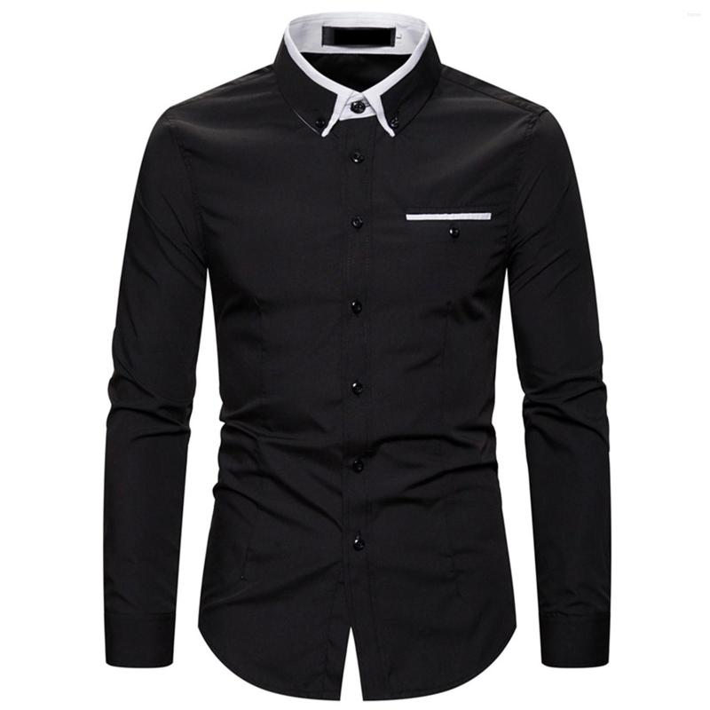 Men's Casual Shirts Blouse Turndown-Collar Long Top Color Slim Shirt Men's Solid Sleeve Men, Black
Men's Casual Shirts Blouse Turndown-Collar Long Top Color Slim Shirt Men's Solid Sleeve Men, Black