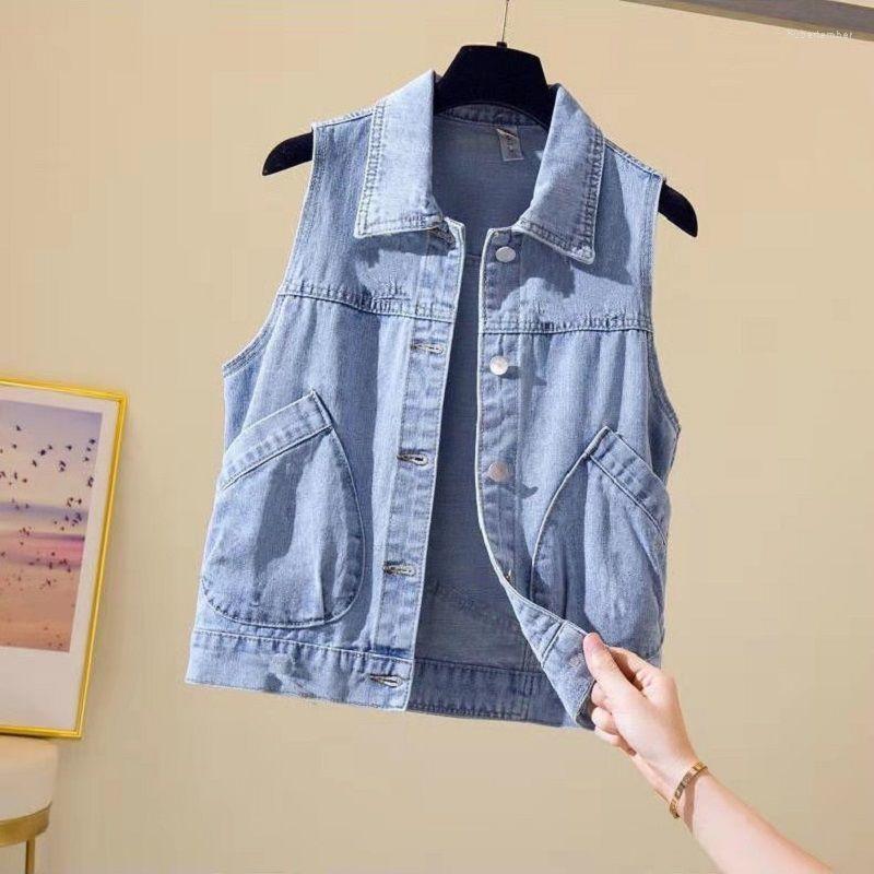 Women' Vests Spring Autumn Fashion Women Clothing Sleeveless Vest Jacket Short Harajuku Denim Outerwear Chaleco Mujer Y450
Women' Vests Spring Autumn Fashion Women Clothing Sleeveless Vest Jacket Short Harajuku Denim Outerwear Chaleco Mujer Y450