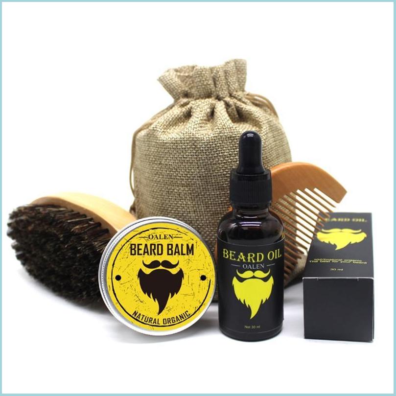 Sets Kits Men Barba Beard Kit 5Pcs/Set Grooming Moisturizing Wax Oil Balm Comb Essence Styling Hair Set 20Sets Drop Delivery 2022 Dhkb5
Sets Kits Men Barba Beard Kit 5Pcs/Set Grooming Moisturizing Wax Oil Balm Comb Essence Styling Hair Set 20Sets Drop Delivery 2022 Dhkb5