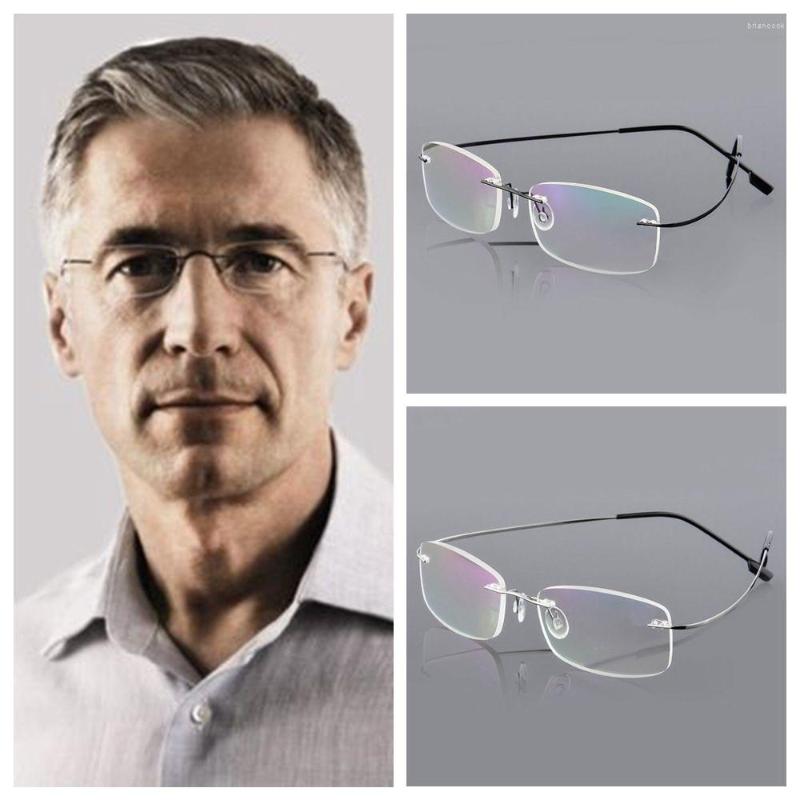 Sunglasses 1PC Ultralight Titanium Rimless Rectangular Reading Glasses Multifocal Women Men Spectacles Eyeglass Strength 1.00- 3.5
Sunglasses 1PC Ultralight Titanium Rimless Rectangular Reading Glasses Multifocal Women Men Spectacles Eyeglass Strength 1.00- 3.5