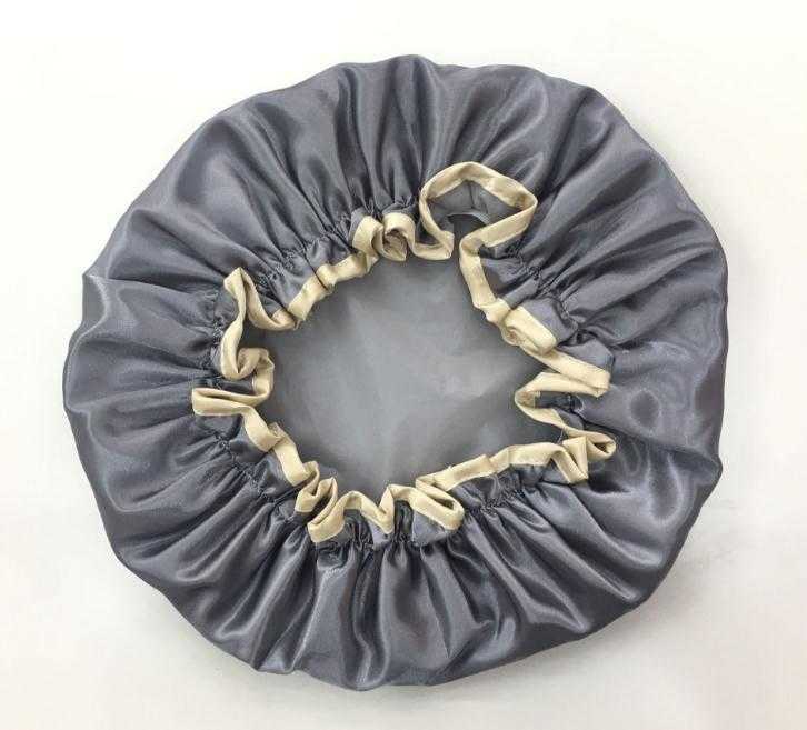 Lovely Thick Shower Satin Hats Colorful Bath Shower Caps Hair Cover Double Waterproof Bathing Cap Wholesale