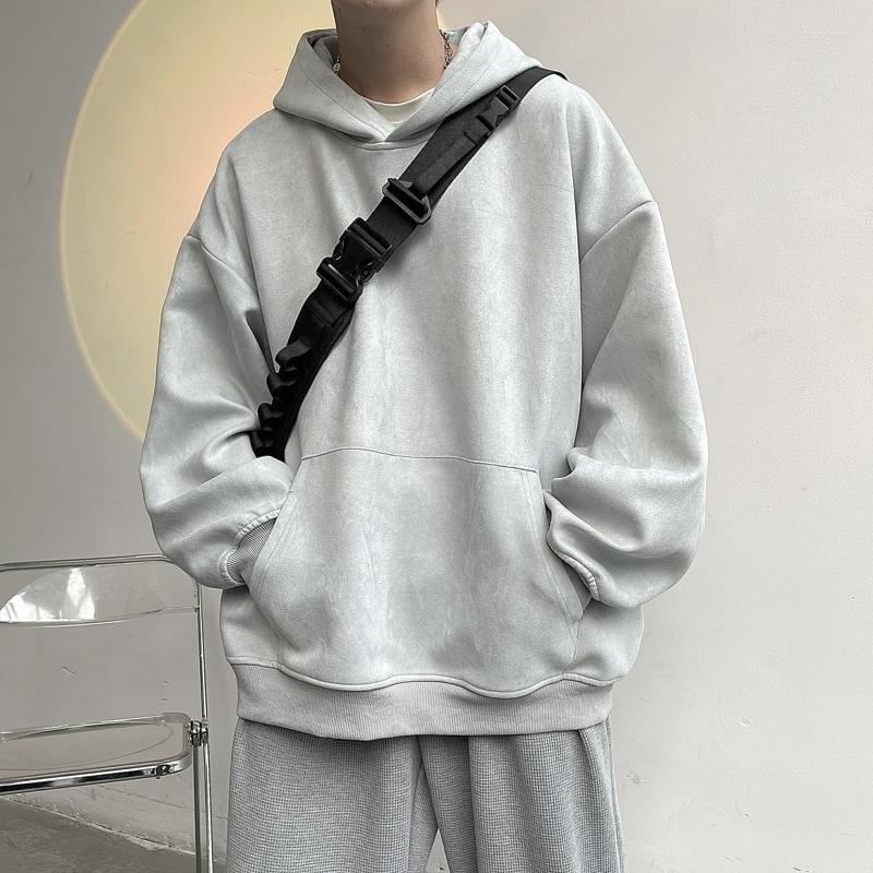 Men's Hoodies Autumn Suede Men Fashion 3 Colors Casual Pocket Hooded Sweatshirt Streetwear Korean Loose Pullover Hoodie Mens Hoody, Black
Men's Hoodies Autumn Suede Men Fashion 3 Colors Casual Pocket Hooded Sweatshirt Streetwear Korean Loose Pullover Hoodie Mens Hoody, Black