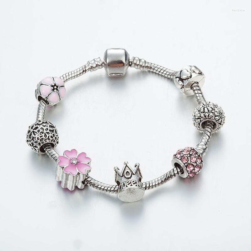 Charm Bracelets ANNAPAER Drop Flowers Queen Beads Handmade European Bracelet Bead DIY Jewelry Pulseras Mujer Gift For Women B16110
Charm Bracelets ANNAPAER Drop Flowers Queen Beads Handmade European Bracelet Bead DIY Jewelry Pulseras Mujer Gift For Women B16110