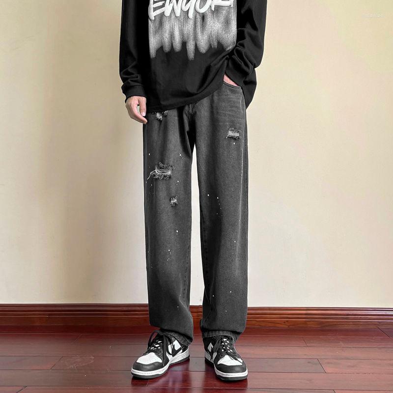 Men's Jeans Blue Black Baggy Men Fashion Casual Ripped Straight Streetwear Hip Hop Loose Hole Denim Pants Mens Trousers
Men's Jeans Blue Black Baggy Men Fashion Casual Ripped Straight Streetwear Hip Hop Loose Hole Denim Pants Mens Trousers
