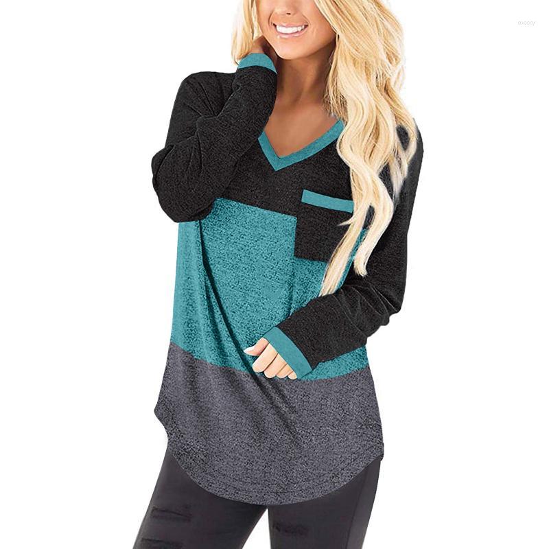 Women' T Shirts Women' T-Shirt Stripe Color Matching Women Tunic Top Long-sleeved V-neck Shirt With A Pocket Casual Loose Ropa De, Black
Women' T Shirts Women' T-Shirt Stripe Color Matching Women Tunic Top Long-sleeved V-neck Shirt With A Pocket Casual Loose Ropa De, Black