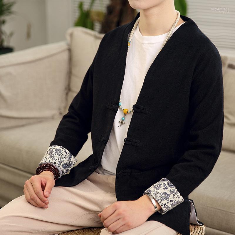 Men's Jackets Men's Chinese Style Jacket Disc Button Tang Suit Retro Cotton Linen V-neck Layman's Clothing, Black
Men's Jackets Men's Chinese Style Jacket Disc Button Tang Suit Retro Cotton Linen V-neck Layman's Clothing, Black