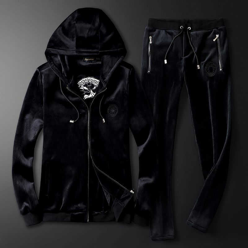 Fashion mens suit designer tracksuit ver women winter Medusa embroidery thickened velvet double-sided cardigan hooded sweater sweatpants, Black
Fashion mens suit designer tracksuit ver women winter Medusa embroidery thickened velvet double-sided cardigan hooded sweater sweatpants, Black