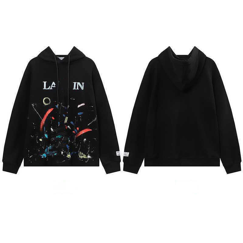 Designer Luxury Lanvins Classic Hoodie Embroidery Splash Ink Letter Speckle Print Distressed Men's of ma'amlovers Hoodie trend
Designer Luxury Lanvins Classic Hoodie Embroidery Splash Ink Letter Speckle Print Distressed Men's of ma'amlovers Hoodie trend