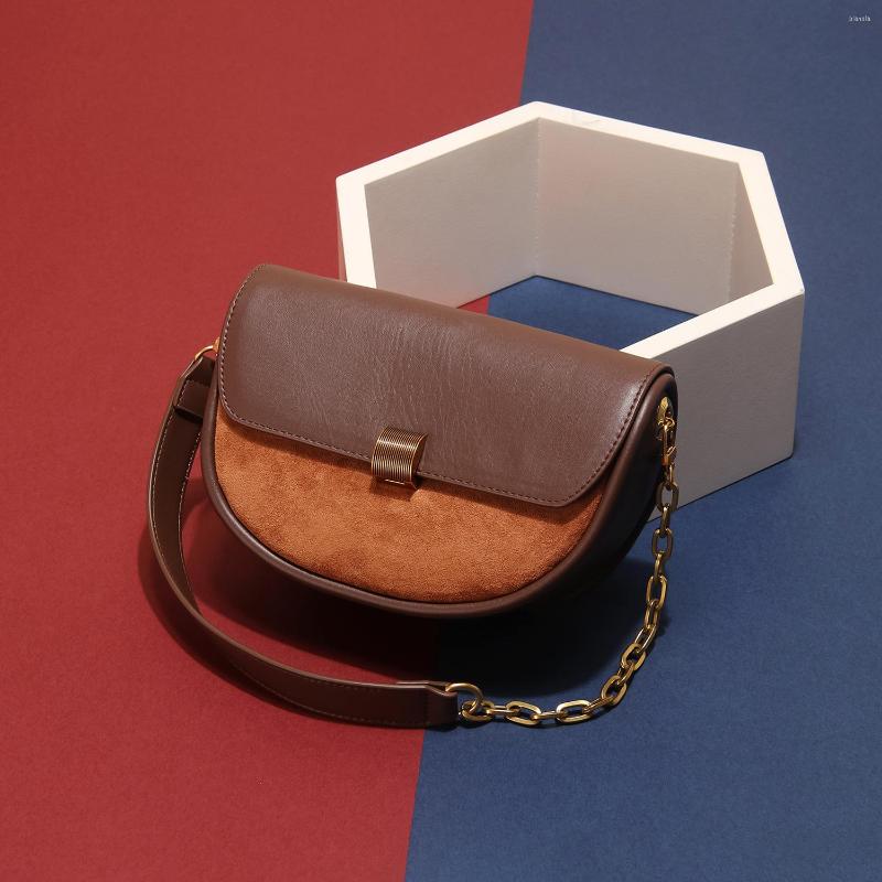 Evening Bags Women's Bag Ladies Cow Leather Casual Shoulder Female Fashion Small Luxury Crossbody High Quality Underarm Messenger Saddle, Brown
Evening Bags Women's Bag Ladies Cow Leather Casual Shoulder Female Fashion Small Luxury Crossbody High Quality Underarm Messenger Saddle, Brown