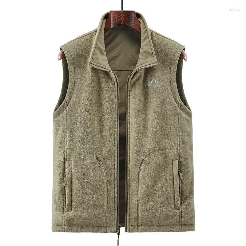 Men's Vests Autumn Winter Reversible Quick-drying Polar Fleece Waistcoat Middle-aged Mens Vest Warm Fishing Pographer Tops, Photo colour
Men's Vests Autumn Winter Reversible Quick-drying Polar Fleece Waistcoat Middle-aged Mens Vest Warm Fishing Pographer Tops, Photo colour
