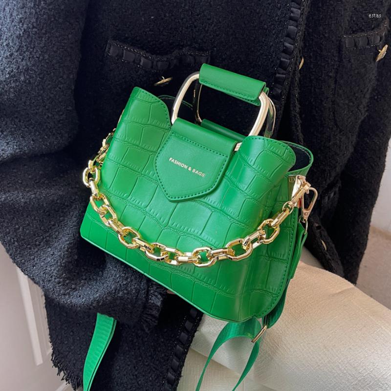 Evening Bags Quality Stone Pattern Leather Crossbody Bucket Thick Chain For Women Designer Small Handbags Shoulder Messenger Bag Purses, Black
Evening Bags Quality Stone Pattern Leather Crossbody Bucket Thick Chain For Women Designer Small Handbags Shoulder Messenger Bag Purses, Black