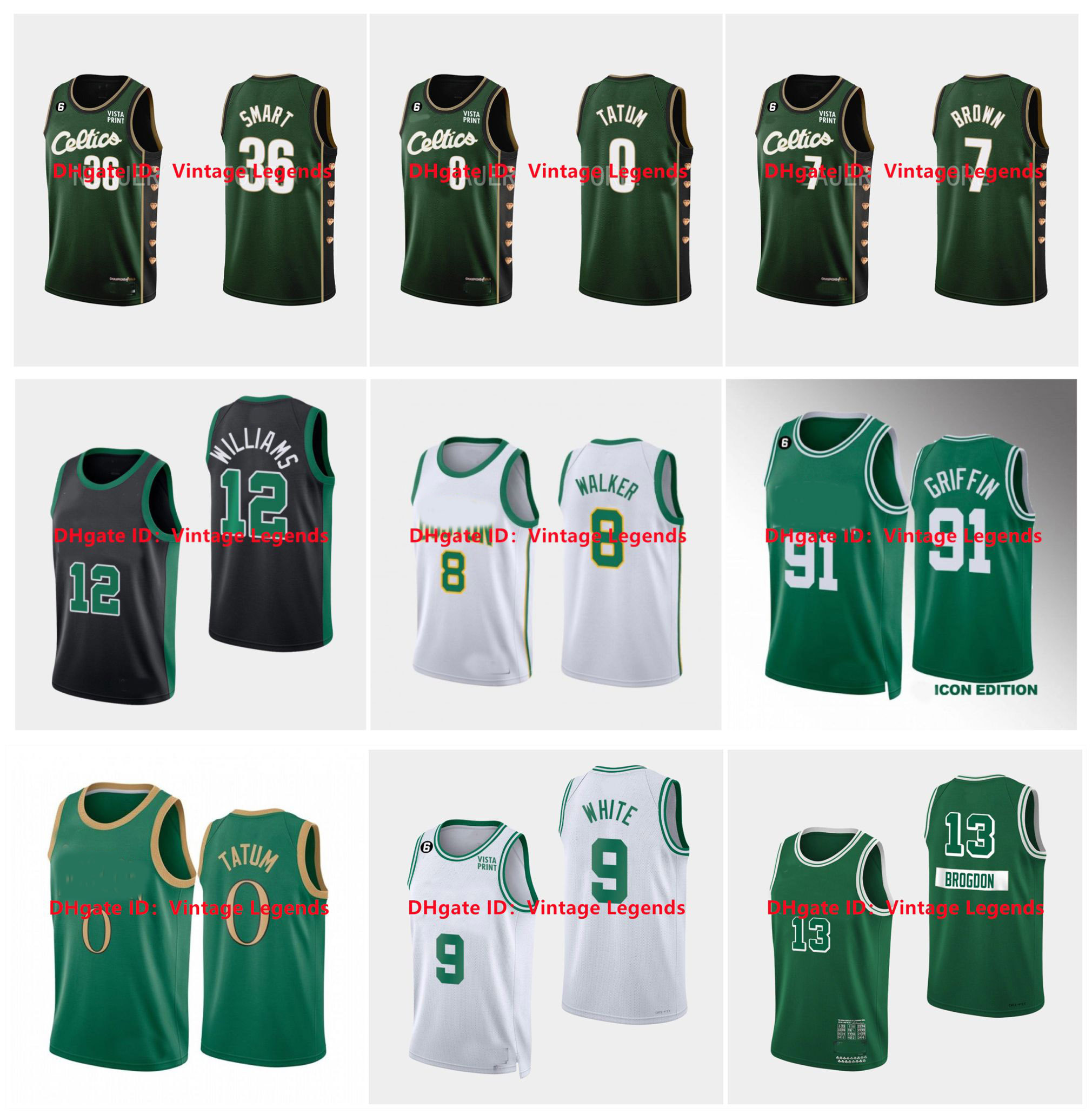 

2023 City Jayson Tatum Jaylen Brown Celtices Custom Basketball Jerseys Marcus Smart Bostons Grant Williams Payton Pritchard Derrick White Blake Griffin Al Horford, As pic