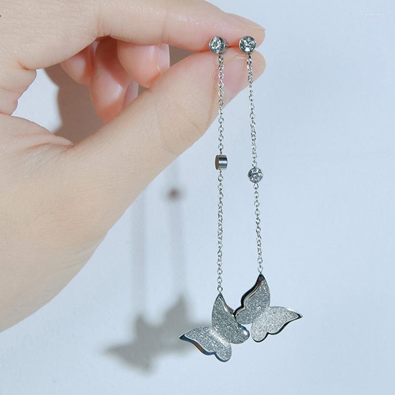 Dangle Earrings Long Tassel Inlaid Rhinestone Temperament Female Ins Simple Silver Color Butterfly For Women Jewelry Gift
Dangle Earrings Long Tassel Inlaid Rhinestone Temperament Female Ins Simple Silver Color Butterfly For Women Jewelry Gift