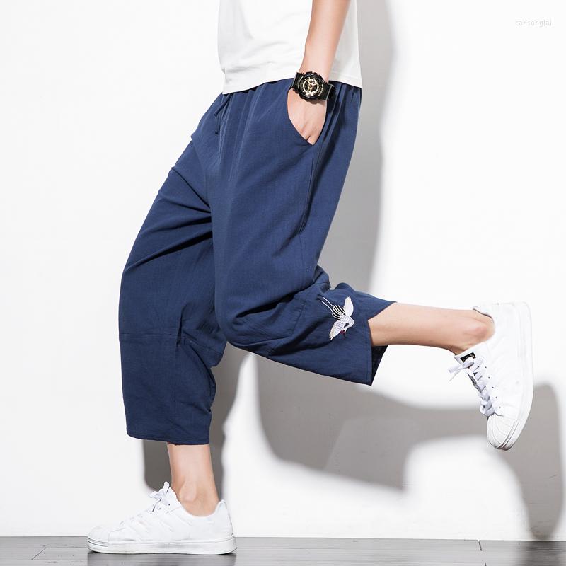 Men's Pants Men Calf Length Cotton Linen Bermuda Masculina Male Baggy Harem Hip-hop Plus Size Wide Leg Trou, Black
Men's Pants Men Calf Length Cotton Linen Bermuda Masculina Male Baggy Harem Hip-hop Plus Size Wide Leg Trou, Black