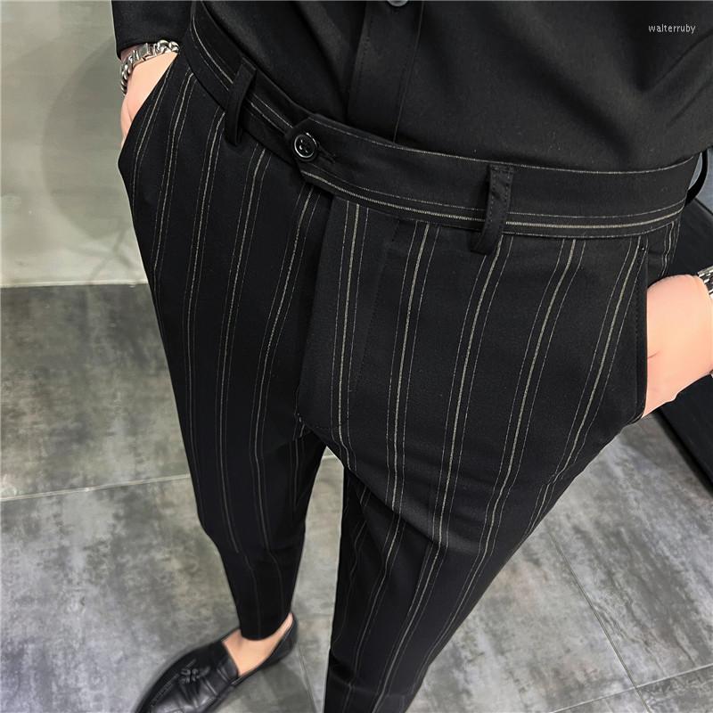 Men's Suits 2022 Man Striped Suit Pants Ankle Trousers Men's Formal High Quality Business Fashion Casual Men Clothing Dress, Black
Men's Suits 2022 Man Striped Suit Pants Ankle Trousers Men's Formal High Quality Business Fashion Casual Men Clothing Dress, Black
