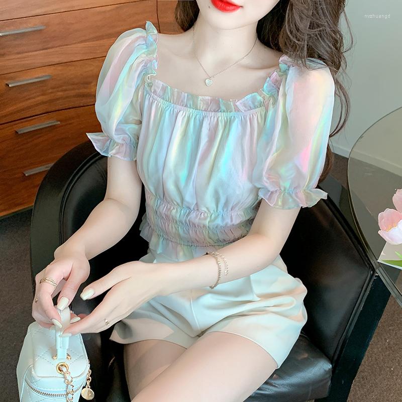 Women' Blouses Chiffon Slim Fit Women' Blouse Printing Ruffles Summer Shirt Short Sleeve Casual Fashion Top Female 2022 Korean, White
Women' Blouses Chiffon Slim Fit Women' Blouse Printing Ruffles Summer Shirt Short Sleeve Casual Fashion Top Female 2022 Korean, White
