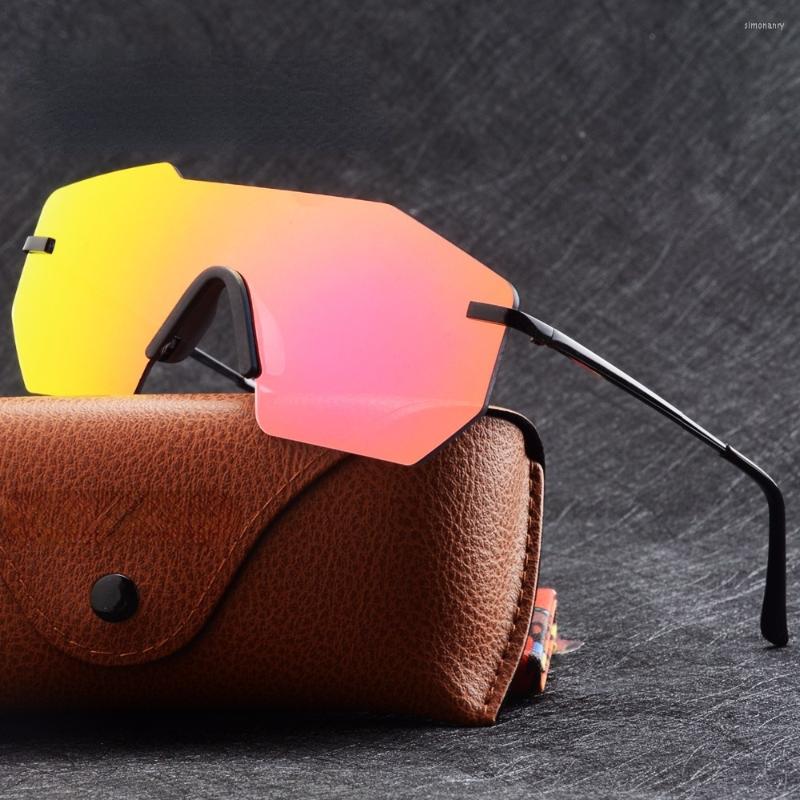 Sunglasses Large Oversized Womens Brand Designer Rimless Fashion Retro Vintage Mens One Piece UV400 Mirrored Eyewear
Sunglasses Large Oversized Womens Brand Designer Rimless Fashion Retro Vintage Mens One Piece UV400 Mirrored Eyewear