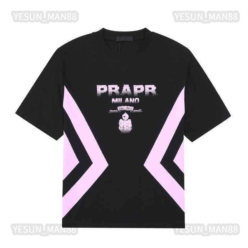 Designer European American Luxury Fashion Brand Prads Classic T Shirt Splicing Contrast Mens And Womens Short Sleeves Round Collar Tee
Designer European American Luxury Fashion Brand Prads Classic T Shirt Splicing Contrast Mens And Womens Short Sleeves Round Collar Tee