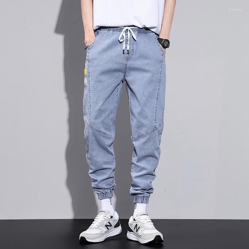 Men's Pants Jeans Men's Straight Loose2022 Trendy All-Match Washed Casual, Black