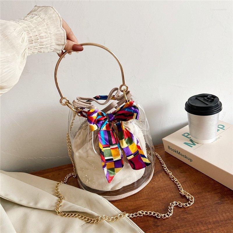 Evening Bags 2022 Transparent Bag Women 2pcs/set Luxury Ribbons Handbag Fashion PVC Clear High Quality Handbags Bucket Crossbody
Evening Bags 2022 Transparent Bag Women 2pcs/set Luxury Ribbons Handbag Fashion PVC Clear High Quality Handbags Bucket Crossbody