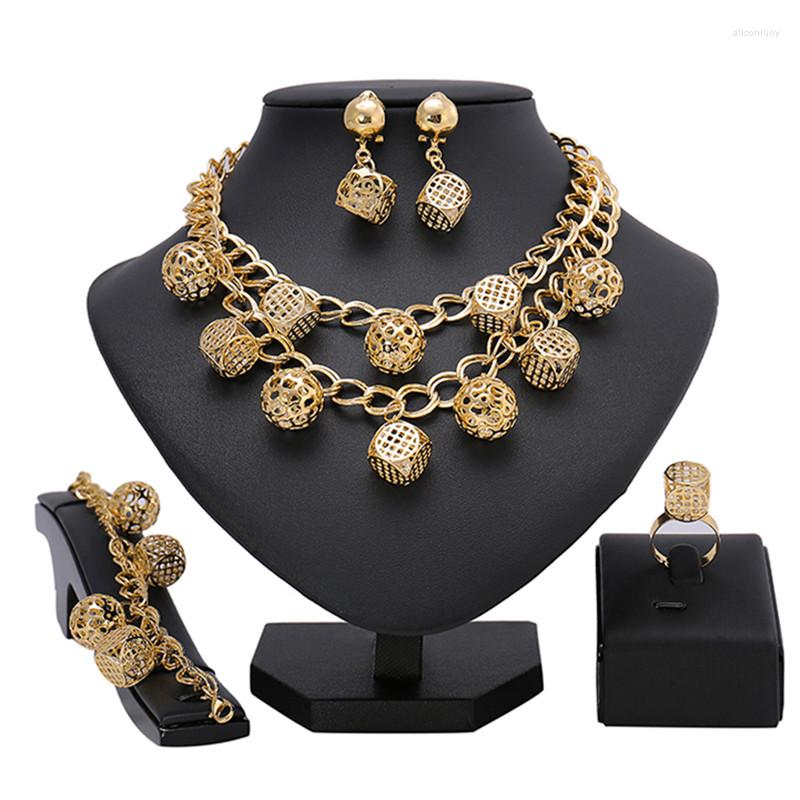 Necklace Earrings Set Longqu Fashion African Designer Jewelry Wholesale Dubai Gold Woman Costume Nigerian Bead Bridal, Picture shown
Necklace Earrings Set Longqu Fashion African Designer Jewelry Wholesale Dubai Gold Woman Costume Nigerian Bead Bridal, Picture shown