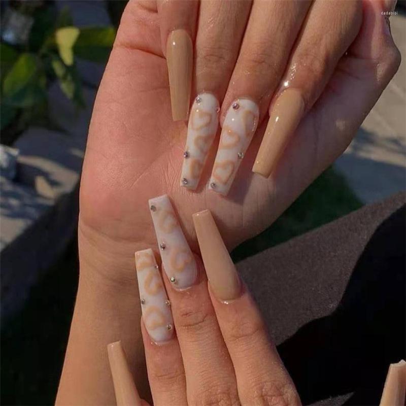 False Nails Autumn Winter Long Ballerina With Design French Coffin Fake Tips DIY Fashion Manicure Set Press On, 01
False Nails Autumn Winter Long Ballerina With Design French Coffin Fake Tips DIY Fashion Manicure Set Press On, 01