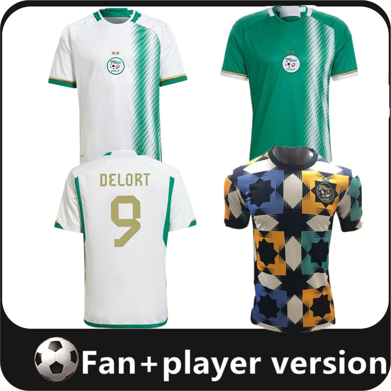 22 23 Algeria Algerie Mens Soccer Jerseys 2022 2023 SLIMANI MAHREZ FEGHOULI BENNACER ATAL Home Away Men player Version Football Shirts Short Sleeve Uniforms
22 23 Algeria Algerie Mens Soccer Jerseys 2022 2023 SLIMANI MAHREZ FEGHOULI BENNACER ATAL Home Away Men player Version Football Shirts Short Sleeve Uniforms
