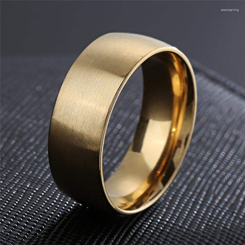 Cluster Rings ZORCVENS Fashion Gold Color Titanium Male 8mm Cool Punk Vintage Jewelry Wedding Engagement Ring For Men
Cluster Rings ZORCVENS Fashion Gold Color Titanium Male 8mm Cool Punk Vintage Jewelry Wedding Engagement Ring For Men