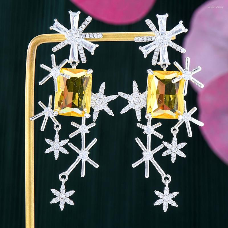 Dangle Earrings Blachette Exclusive Design Luxury For Women Elagant Wedding Banquet Cubic Zirconia Jewelry Accessories