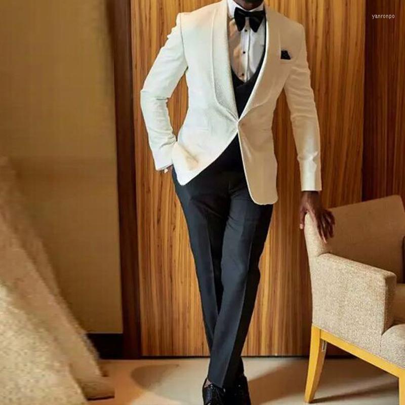 Men's Suits Men's & Blazers White And Black Wedding Tuxedo For Groomsmen With Shawl Lapel 3 Piece African Men Set Jacket Vest Pants, Same as picture
Men's Suits Men's & Blazers White And Black Wedding Tuxedo For Groomsmen With Shawl Lapel 3 Piece African Men Set Jacket Vest Pants, Same as picture