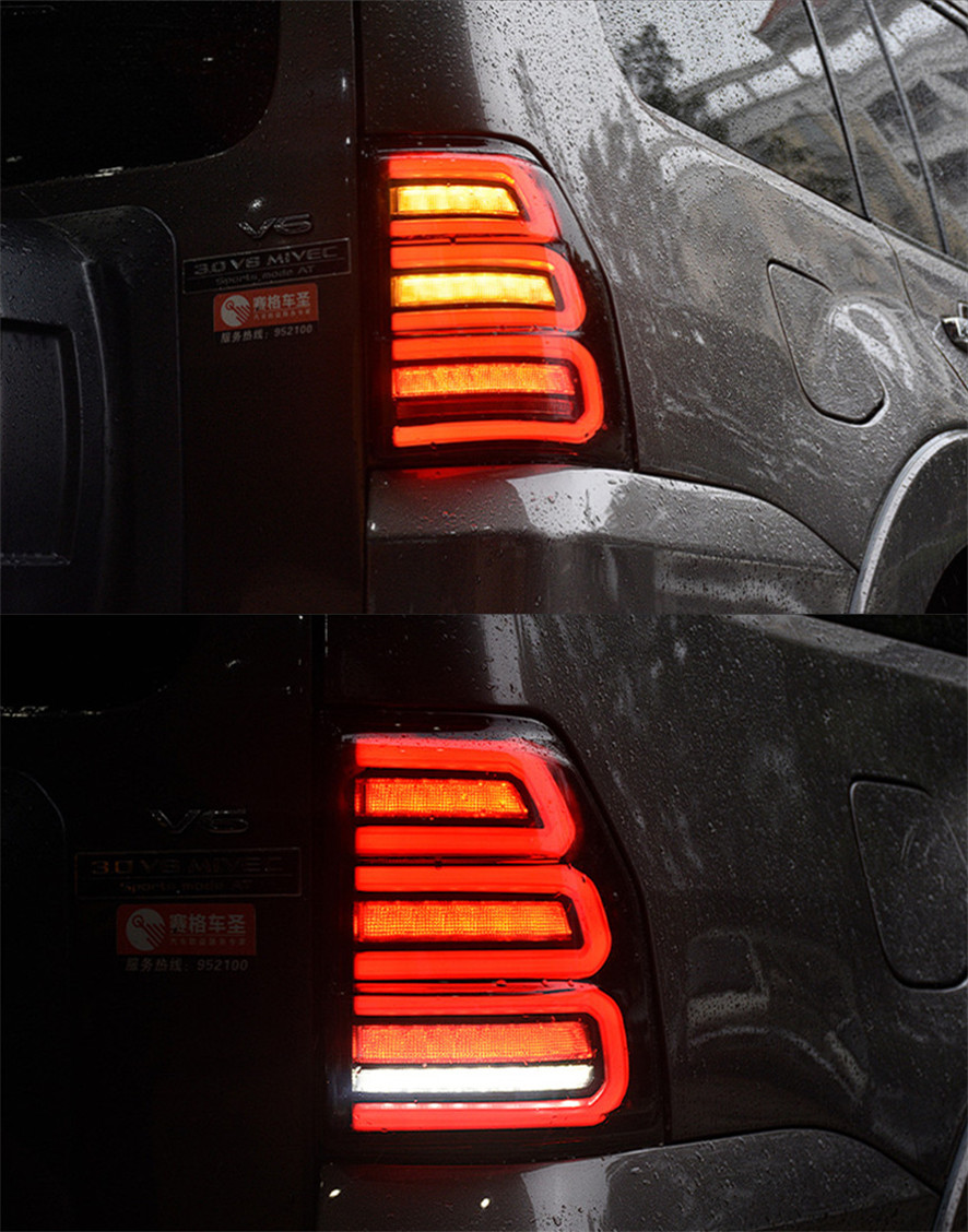 Car Taillights For Pajero V97 V87 Tail Lights 20 06-20 20 With Sequential Turn Signal Animation Brake Parking Rear Lamp