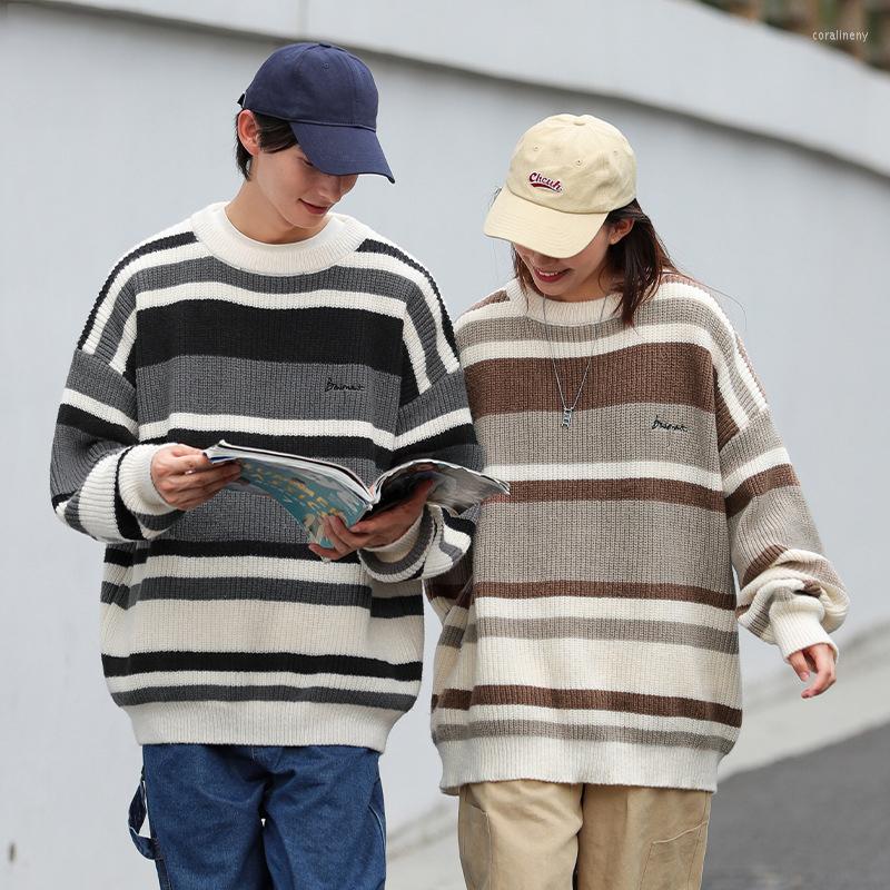 Men's Sweaters HOUZHOU Striped Men's Knitted Vintage Graphic Sweater With Pattern Pullovers And Jumpers Male Retro Korean Streetwear, Brown
Men's Sweaters HOUZHOU Striped Men's Knitted Vintage Graphic Sweater With Pattern Pullovers And Jumpers Male Retro Korean Streetwear, Brown