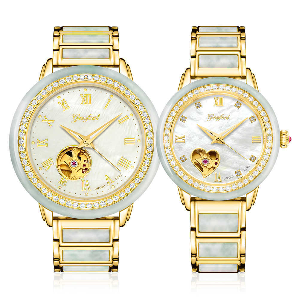 Watches Jewelry Jadeite Mechanical Goffel Hollow Out Diamond Inlaid Hetian Jade Couple, Men's diamond
Watches Jewelry Jadeite Mechanical Goffel Hollow Out Diamond Inlaid Hetian Jade Couple, Men's diamond