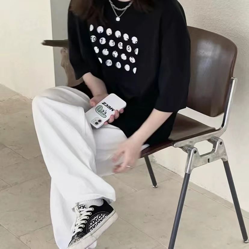Mens T Shirts and Women Short Sleeves Summer Digital Printing Short Sleeves Loose Casual Cotton Round Neck 1031, Black
Mens T Shirts and Women Short Sleeves Summer Digital Printing Short Sleeves Loose Casual Cotton Round Neck 1031, Black