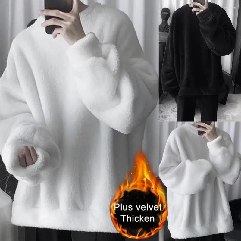 Men's Sweaters Oversize Sweatshirt Solid Color Lamb Hair O-Neck Long Sleeve Men's Korean Fashion Loose Hoodies Streetwear Harajuku, Black
Men's Sweaters Oversize Sweatshirt Solid Color Lamb Hair O-Neck Long Sleeve Men's Korean Fashion Loose Hoodies Streetwear Harajuku, Black