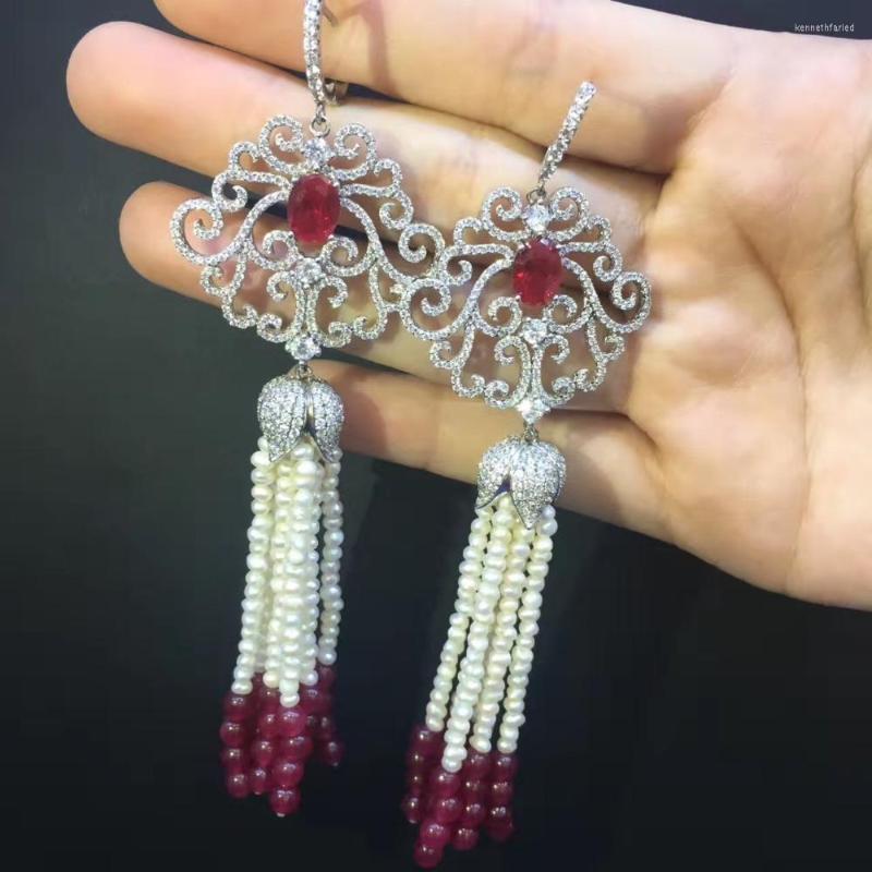 Dangle Earrings 2-3MM Long Tassels Earring Natural Fresh Water Pearl Drop 925 Sterling Silver Party Fine Women Jewelry
Dangle Earrings 2-3MM Long Tassels Earring Natural Fresh Water Pearl Drop 925 Sterling Silver Party Fine Women Jewelry