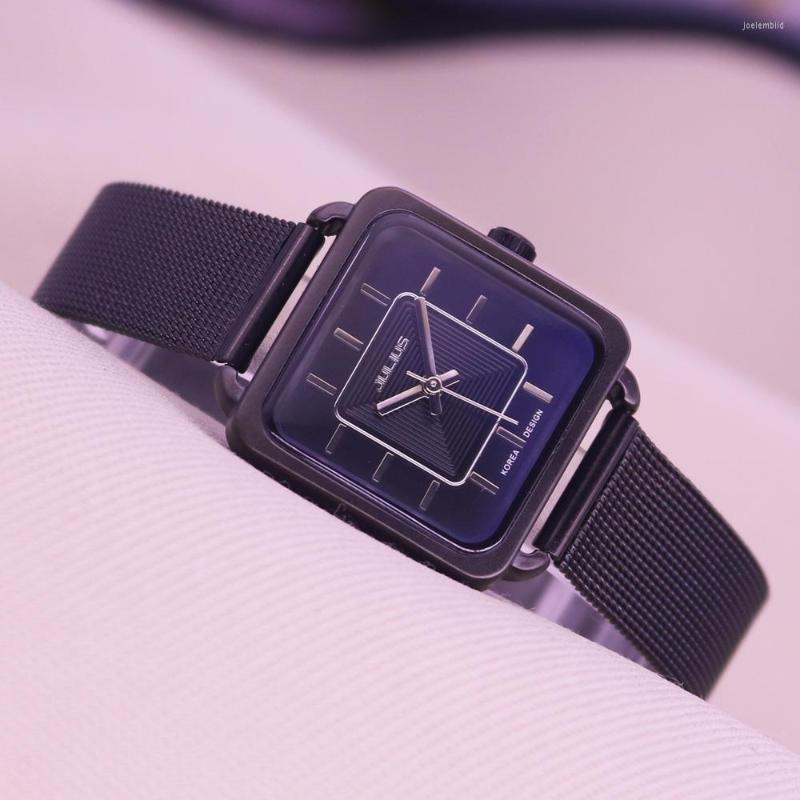 Wristwatches Sale Small Square Julius Women's Lady Wrist Watch Fashion Hours Retro Stainless Steel Girl Birthday Gift No Box, Black
Wristwatches Sale Small Square Julius Women's Lady Wrist Watch Fashion Hours Retro Stainless Steel Girl Birthday Gift No Box, Black