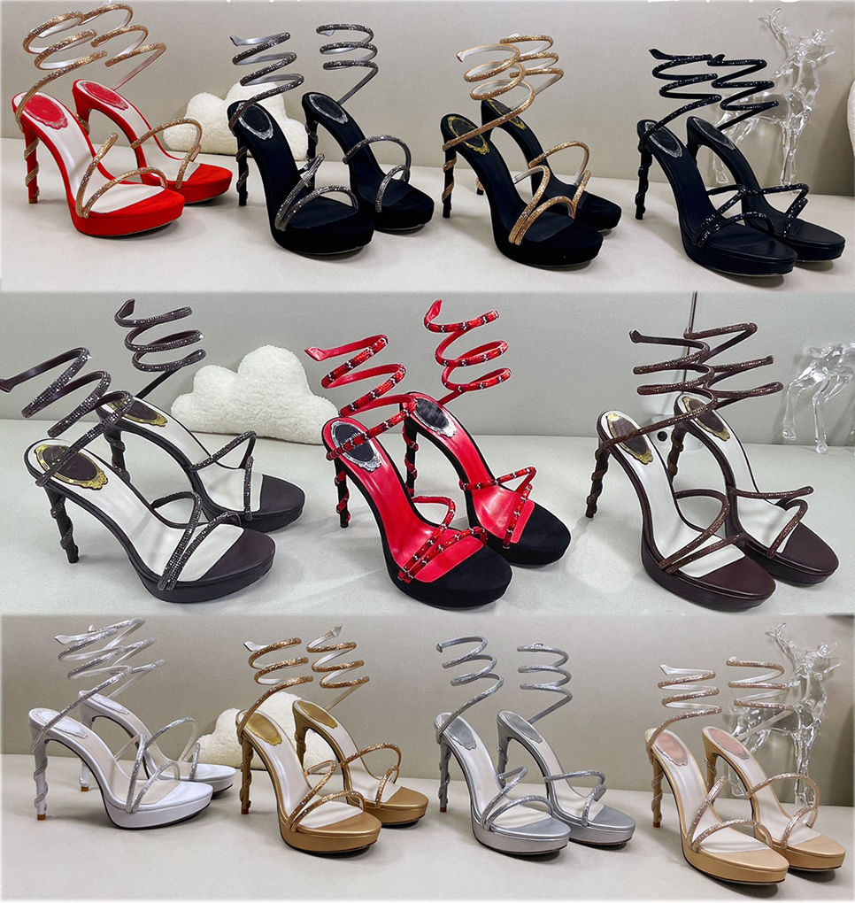 Heel Sandals Womens Dress Shoes High Heeled Ankle Wraparound Shoe rhinestone Embellished Snake Platform Stiletto Luxury Designers factory footwear
Heel Sandals Womens Dress Shoes High Heeled Ankle Wraparound Shoe rhinestone Embellished Snake Platform Stiletto Luxury Designers factory footwear