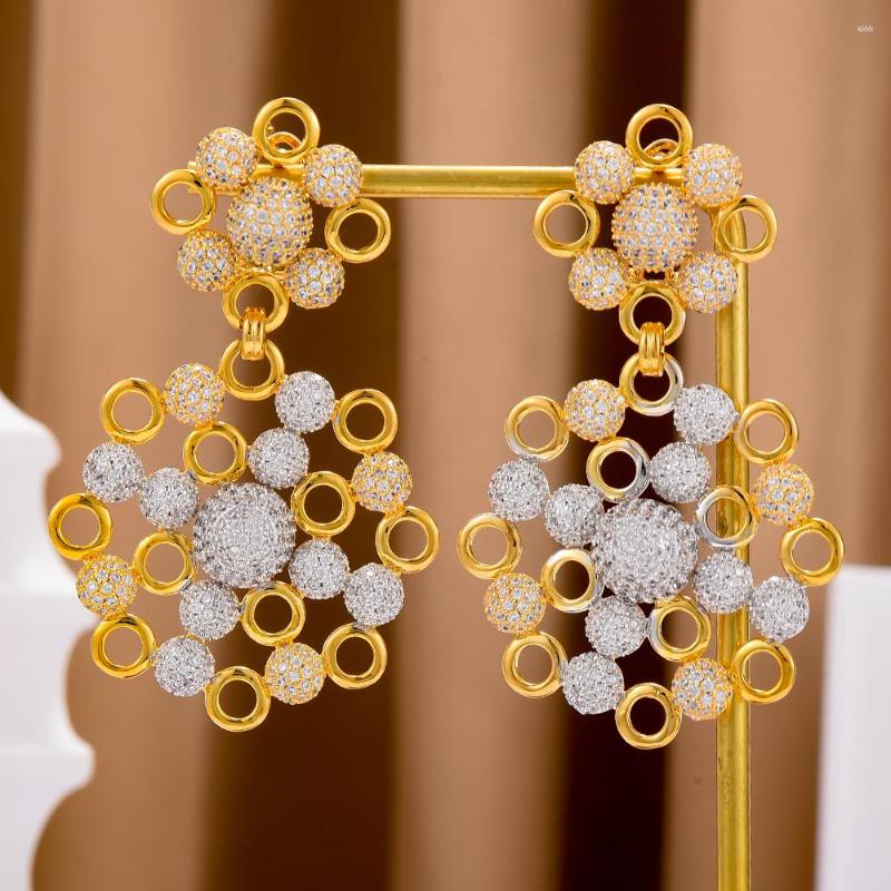 Dangle Earrings GODKI Korean Fashion Bicolor Bee Nest Earring For Women Wedding Party Cubic Zircon Crystal CZ Dubai Bridal Jewelry
Dangle Earrings GODKI Korean Fashion Bicolor Bee Nest Earring For Women Wedding Party Cubic Zircon Crystal CZ Dubai Bridal Jewelry
