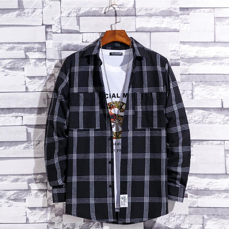 Men's Casual Shirts Men's Camisas Para Hombre 2022 Spring Autumn Plaid Shirt Long-sleeved Hong Kong Style Slim, Black grid
Men's Casual Shirts Men's Camisas Para Hombre 2022 Spring Autumn Plaid Shirt Long-sleeved Hong Kong Style Slim, Black grid