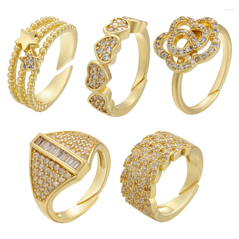 Cluster Rings ZHUKOU 1 Piece Gold Color Women 2022 Trend CZ Crystal For Fashion BLING Jewelry Party VJ38
Cluster Rings ZHUKOU 1 Piece Gold Color Women 2022 Trend CZ Crystal For Fashion BLING Jewelry Party VJ38