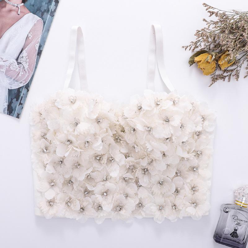 Women' Tanks Women Flower Sling Vest Spaghetti Straps Corset Bustier Crop Top Lace Camisole Fashion White Bra Summer Women' Wear 2022
Women' Tanks Women Flower Sling Vest Spaghetti Straps Corset Bustier Crop Top Lace Camisole Fashion White Bra Summer Women' Wear 2022
