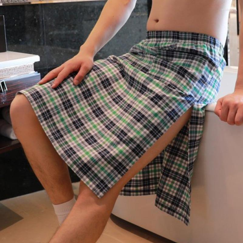 Men's Sleepwear Pajamas For Men Sexy Side Split Nightdress Breathable Loose Lounge Homewear Plaid Pyjama Homme Cotton Sleep Bottoms, Sky blue
Men's Sleepwear Pajamas For Men Sexy Side Split Nightdress Breathable Loose Lounge Homewear Plaid Pyjama Homme Cotton Sleep Bottoms, Sky blue