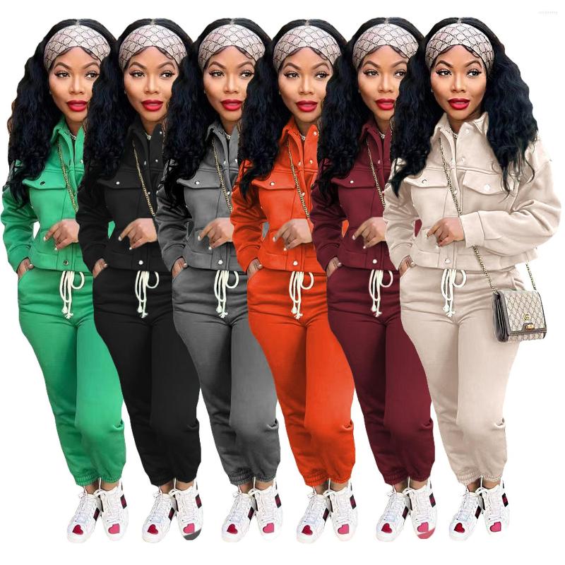 Women' Two Piece Pants Winter Pockets 2 Sweatsuit Women Long Sleeve Button Up Turn Down Collar Top And Drawstring Pencil Matching Sets, Black
Women' Two Piece Pants Winter Pockets 2 Sweatsuit Women Long Sleeve Button Up Turn Down Collar Top And Drawstring Pencil Matching Sets, Black