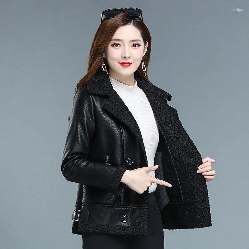 Women's Leather Autumn Winter Fur Short Coat Women Slim Warm Soft PU Motorcycle Jacket, Black
Women's Leather Autumn Winter Fur Short Coat Women Slim Warm Soft PU Motorcycle Jacket, Black