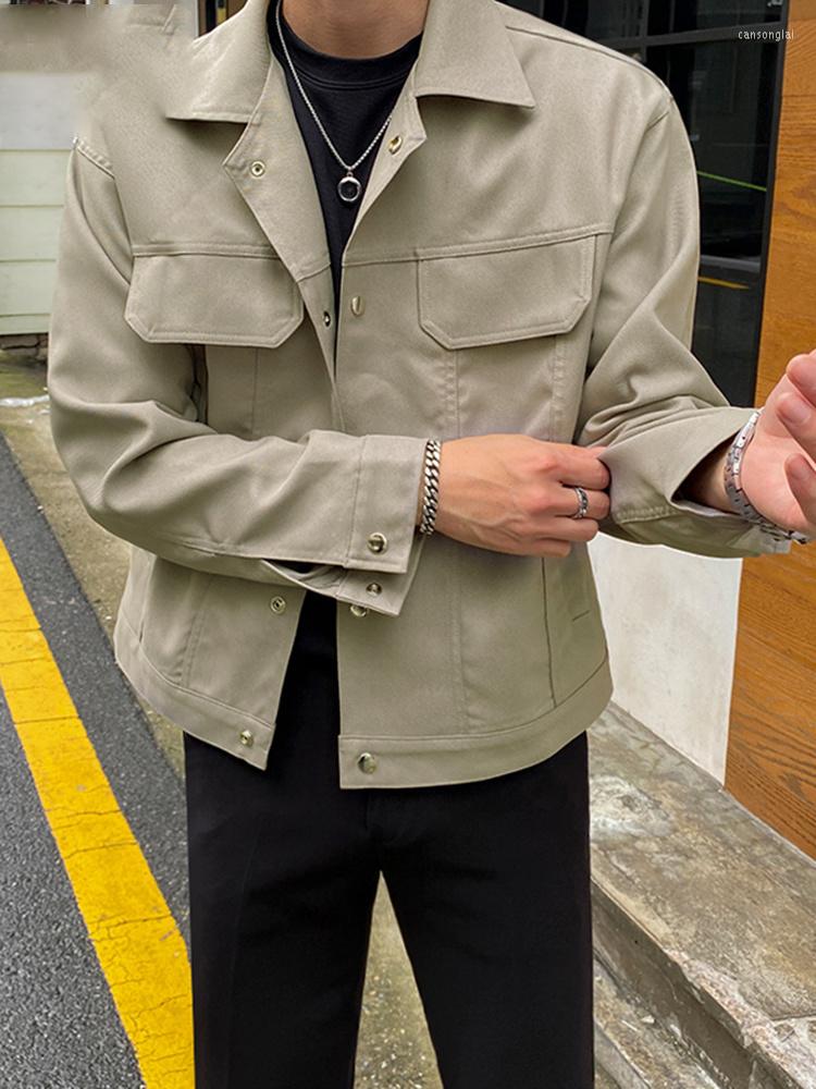 Men's Jackets 2023 Men's Autumn Short Style Korean Fashion Casual Lapel Coats Single Breasted Workwear Clothing Tide 2Y2112, Light green
Men's Jackets 2023 Men's Autumn Short Style Korean Fashion Casual Lapel Coats Single Breasted Workwear Clothing Tide 2Y2112, Light green
