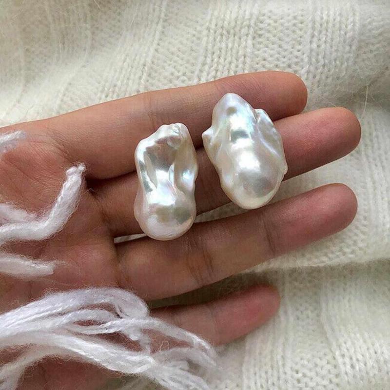 Dangle Earrings 14X20 Mm Baroque White Reborn Freshwater Pearl Stud Classic Fashion Diy Ear Christmas Wedding Easter Lucky Hook
Dangle Earrings 14X20 Mm Baroque White Reborn Freshwater Pearl Stud Classic Fashion Diy Ear Christmas Wedding Easter Lucky Hook